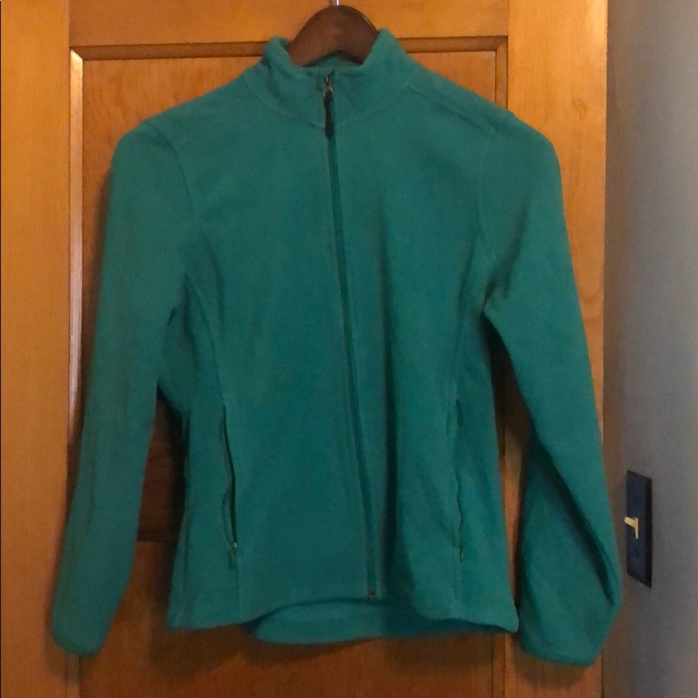 Women’s Green Champion Fleece Zip up size Medium